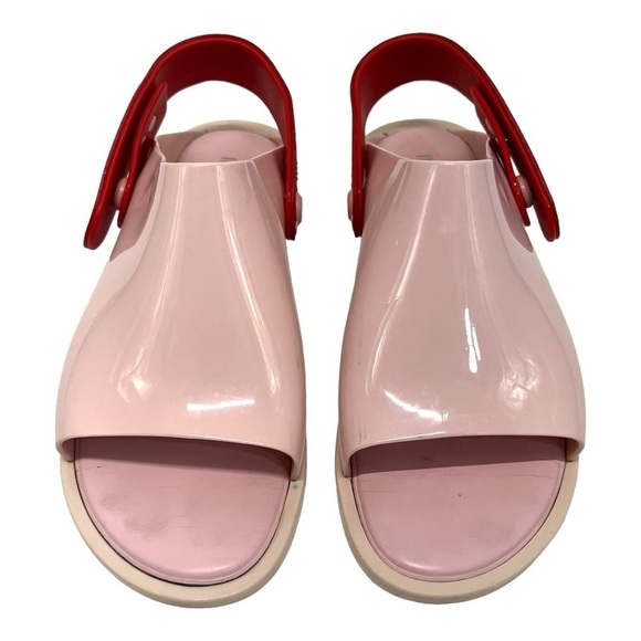 Melissa Twist Pink Jelly Slingback Scented PVC Casual Flat Sandals Women 8 - Picture 5 of 14